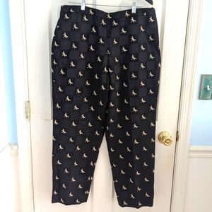 Talbot's women's black dragonfly dress pants, size 16 petite